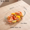 Set 3 Khay Thủy Tinh Borosilicate Chịu Nhiệt GHA812