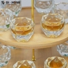 Bộ Ly Pha Lê Cao Cấp – Đính Vàng & Đá Xanh, Sang Trọng Làm Quà Biếu - GHA004