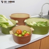 Bộ Thau Rổ Nhựa Kèm Chậu MK07 – Bắc Âu Tinh Tế, Tiện Lợi Mỗi Ngày
