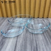 Set 3 Khay Thủy Tinh Borosilicate Chịu Nhiệt GHA812