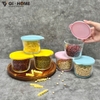 Set 6 Hũ Thủy Tinh Đựng Thực Phẩm 260ml GHA826 – Gọn Gàng, Kín Hơi, Dễ Bảo Quản