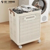 Giỏ Đựng Đồ Có Bánh Xe Size Lớn – Gấp Gọn, Đẩy Nhẹ, Đựng Được Nhiều - GHA50