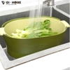 Bộ Thau Rổ Nhựa Kèm Chậu MK07 – Bắc Âu Tinh Tế, Tiện Lợi Mỗi Ngày