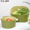 Bộ Thau Rổ Nhựa Kèm Chậu MK07 – Bắc Âu Tinh Tế, Tiện Lợi Mỗi Ngày