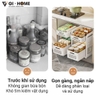 Kệ Đựng Đồ Nhựa PP Cao Cấp 3 Tầng Có Bánh Xe GHA51 – Gọn Gàng, Linh Hoạt, Đa Năng
