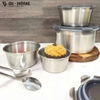 Set 4 Hộp Đựng Thực Phẩm Inox 304 – Chuẩn Xuất Đức, An Toàn, Bền Đẹp - GHA302