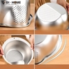 Chậu Vo Gạo – Lọc Rửa Đa Năng Inox 304 Size 24cm – Tiện Lợi Cho Gian Bếp - GHA026