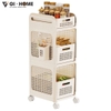 Kệ Đựng Đồ Nhựa PP Cao Cấp 3 Tầng Có Bánh Xe GHA51 – Gọn Gàng, Linh Hoạt, Đa Năng