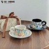 Set 2 Tách Trà Cà Phê Kèm Đĩa – Thanh Lịch, Sang Trọng, Phù Hợp Làm Quà Tặng - GHA3610