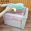 Hộp Đựng Đồ Gấp Gọn PVC 66L – Khung Thép Chắc Chắn, Xếp Chồng Gọn Gàng - GHA509