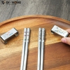 Set Đũa Inox 304 Kèm Kê Đũa Hoa GHA121 / GHA122 – Sang Trọng, An Toàn, Dùng Bền Lâu