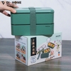Hộp Cơm Giữ Nhiệt Nhật Bản 2 Tầng Inox 304 – Tặng Kèm Túi Giữ Nhiệt - GHA100
