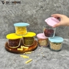 Set 6 Hũ Thủy Tinh Đựng Thực Phẩm 260ml GHA826 – Gọn Gàng, Kín Hơi, Dễ Bảo Quản