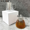 Bình Pha Trà Thủy Tinh Borosilicate 750ml – Kèm Lõi Lọc Inox 304, Chịu Nhiệt Từ -20°C Đến 150°C – GHA13