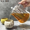 Bình Pha Trà Thủy Tinh Borosilicate 750ml – Kèm Lõi Lọc Inox 304, Chịu Nhiệt Từ -20°C Đến 150°C – GHA13