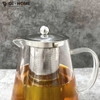 Bình Pha Trà Thủy Tinh Borosilicate 750ml – Kèm Lõi Lọc Inox 304, Chịu Nhiệt Từ -20°C Đến 150°C – GHA13