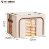 Hộp Đựng Quần Áo Khung Thép 66L GHA504 – Dung Tích Lớn, Gấp Gọn, Bền Chắc