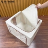 Hộp Đựng Quần Áo Khung Thép 66L GHA504 – Dung Tích Lớn, Gấp Gọn, Bền Chắc