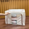 Hộp Đựng Quần Áo Khung Thép 66L GHA504 – Dung Tích Lớn, Gấp Gọn, Bền Chắc