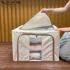 Hộp Đựng Quần Áo Khung Thép 66L GHA504 – Dung Tích Lớn, Gấp Gọn, Bền Chắc