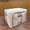 Hộp Đựng Quần Áo Khung Thép 66L GHA504 – Dung Tích Lớn, Gấp Gọn, Bền Chắc