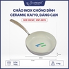 Chảo Inox Phủ Chống Dính Ceramic Kaiyo – Bắt Từ Nhanh, Dễ Dùng, An Toàn
