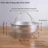 Rổ Hấp Inox 304 Chân Cao – Hấp Không Ướt Đồ, Không Nhão - N728