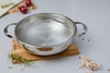Chảo Lẩu Inox Thêu Nổi Silver Crown Kaiyo – Dáng Sâu, Chống Dính Tự Thân