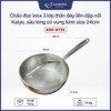 Chảo Inox Thêu Nổi Embrossed Silver Crown Kaiyo – Inox 304 Dày 2.5mm, Rán Ít Dính