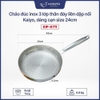 Chảo Inox Thêu Nổi Embrossed Silver Crown Kaiyo – Inox 304 Dày 2.5mm, Rán Ít Dính
