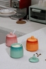 Bộ 3 Hũ Gia Vị Gốm Sứ Rainbowl Kèm Giá Đỡ – Thiết Kế Ombre Sang Trọng - KCC-5141