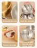 Set 5 Chén Inox 304 Đúc Nguyên Khối – 2 Lớp Cách Nhiệt, An Toàn Khi Dùng Đồ Nóng - GHA309