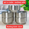 Set 5 Chén Inox 304 Đúc Nguyên Khối – 2 Lớp Cách Nhiệt, An Toàn Khi Dùng Đồ Nóng - GHA309