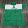 CT 03-  ÁO MƯA VÂN 84 MÀU XANH IN LOGO