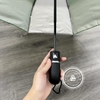 DÙ GẤP 3 MÀU XANH PHỐI XÁM TRẮNG IN LOGO - CT 128