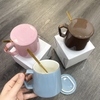 BỘ LY SỨ CAO CẤP KÈM NẮP VÀ THÌA MUỖNG IN LOGO  - CT188