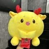 GỐI BÔNG RỒNG CHIBI MÀU VÀNG THÊU LOGO - CT 318
