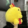 GỐI BÔNG RỒNG CHIBI MÀU VÀNG THÊU LOGO - CT 318