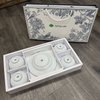 CT 385 - BỘ CHÉN DĨA SỨ BÁT TRÀNG IN LOGO