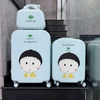 SET BỘ 3 VALI CHIBI 3 SIZE IN LOGO  - CT 181