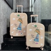 CT 387 - VALI CHIBI MÀU HỒNG IN LOGO