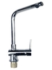 Vòi bếp, Đồng mạ crom, thân trụ tròn, ngổng tròn, góc vuông, có đầu xoay 360 VB6405