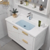 Vòi Lavabo nóng lạnh (Trụ vuông) Hợp kim + 2 dây cấp - Hàng Cao cấp ITALIA