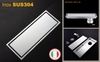 Thoát sàn ngăn mùi (dạng phễu nước) SUS304 (30x11cm) Kiểu dài PHỄU LỆCH - Hàng Cao cấp ITALIA