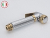 Bộ xịt 5 (đầu + dây + giá đỡ) Hợp kim mạ Vàng Trắng - Hàng Siêu cấp ITALIA