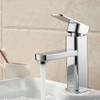 Vòi Lavabo nóng lạnh (Trụ vuông) Hợp kim + 2 dây cấp - Hàng Cao cấp ITALIA