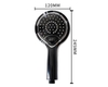 Đầu sen tắm 8 có LED báo nhiệt độ tắm nhờ áp lực nước - Hàng siêu cấp