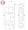 Khóa cửa tay nắm thép không gỉ - Nhập khẩu cao cấp ITALIA (màu trắng bạc)