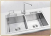 H22C81_Chậu rửa bát Inox công nghệ đúc-H8245, 2 hố, cân 2.0, Cài dao thớt.