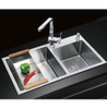 H32L301NK_Chậu rửa bát Inox công nghệ đúc-H8245, 2 hố, cân 3.0, sus304, Lòng hố thẳng